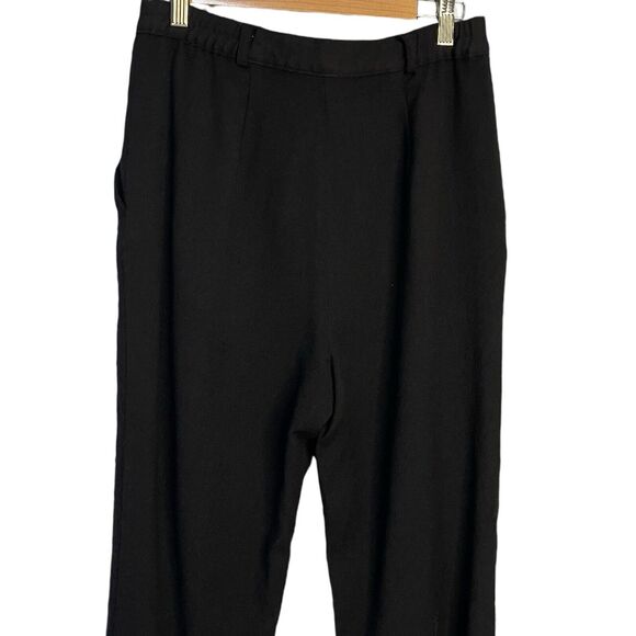 Collections Internationale Wool Dress Pants Women's 10 Black Pockets Retro Zip - Picture 4 of 13